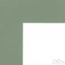 Паспарту  W137  80*120 зеленый (80, стандарт, Scappi Cartoni (Италия), ROMA WHITE, 1,4, Зеленый, белый, 120)