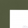 Паспарту  W163  80*120 зеленый (80, стандарт, Scappi Cartoni (Италия), Roma White, 1,4, Зеленый, белый, 120)