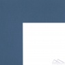 Паспарту  W100  80*120 голубой (80, стандарт, Scappi Cartoni (Италия), ROMA WHITE, 1,4, Синий, белый, 120)