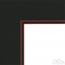 Паспарту 2022  80*120  черный (80, стандарт, Scappi Cartoni (Италия), Coloured, 1,4, Черный, красный, 120)