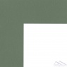 Паспарту  W130  80*120  карибский (80, стандарт, Scappi Cartoni (Италия), ROMA WHITE, 1,4, Зеленый, белый, 120)