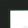 Паспарту 2021 80*120 мм черный (80, стандарт, Scappi Cartoni (Италия), Coloured, 1,4, Черный, зеленый, 120)
