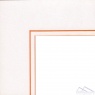 Паспарту 2010  80*120  белый (80, стандарт, Scappi Cartoni (Италия), Coloured, 1,4, Белый, оранжевый, 120)