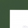 Паспарту  W197  80*120 зеленый (80, стандарт, Scappi Cartoni (Италия), Roma White, 1,4, Зеленый, белый, 120)