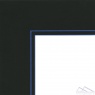 Паспарту 2024  80*120  черный (80, стандарт, Scappi Cartoni (Италия), Coloured, 1,4, Черный, синий, 120)